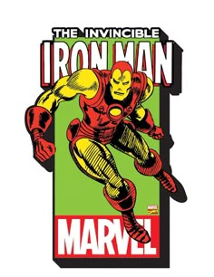 the iron man logo is shown on a white background