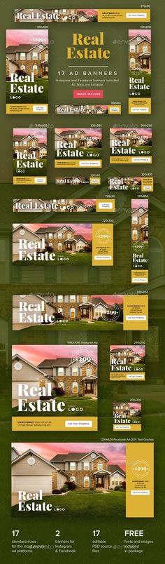 Real Estate Ad Banners Banner Real Estate, Google Ads Banner, Property Ads, Real Estate Banner, Home Appraisal, Property Ad