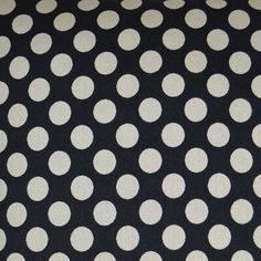 black and white polka dot print fabric