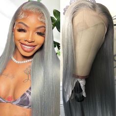 PRICES MAY VARY. Grey 13X6 Lace Front Wigs , Soft, Healthy, Bounce. No Smell, Tangle-Free, No Shedding. Can Be Curled, Restyled.（Using hot water or steam from a permer can easily straighten hair） Lace Use Larger hair block area. Swiss Lace Can Free Part, Make The Pre-Plucked Hairline with Baby Hair Around Perimeter to Give a Natural Hairline. Elastic Breathable Hair Cap 22.5 Inch Wig Cap Size with 4 Combs, Adjustable Straps. Well Fit Most People. Easy to Install and Take Off. Low Maintenance. Fr Silver Lace Front Wig, Bartender Outfit, Straighten Hair, Block Area, Grey Wig, Wig Stand, Hair Net, Hair Density, Swiss Lace