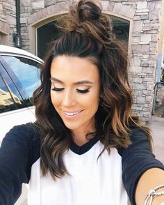 ♕ pinterest: ☪︎ @4evrfree2wander ✈︎ Cute Simple Hairstyles, Penteado Cabelo Curto, Short Hairstyle, Fall Hair Colors, Brunette Hair, Pretty Hairstyles, Fall Hair