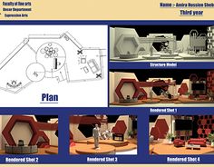 a series of photos showing different stages of making a room in the shape of a spaceship