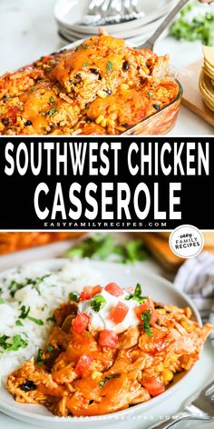 this southwest chicken casserole is the perfect meal to make for dinner or as an appetizer