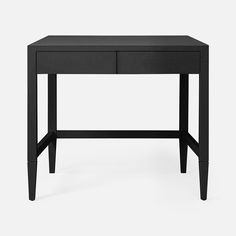 made goods conrad 36 inch faux raffia black Inset Drawers, Desk Black, Coastal Retreat, Black Desk, Work Surface, Hand Cast, Made Goods, Coastal Living, Desk Furniture