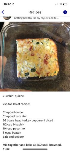 an image of a recipe on the app for cooking with food in oven or dishwasher