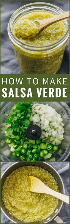 how to make salsa verde in a glass bowl