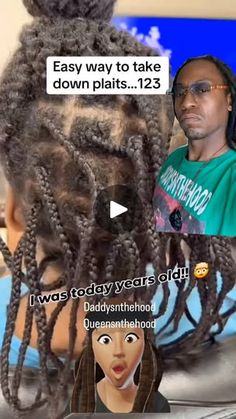 3.3M views · 21K reactions | Easy as it looks #daddysnthehood #queensnthehood | Zahkee Askari Hair Dues, Knotless Braid, Natural Hair Diy, Natural Hair Tutorials, Hair Due, Girls Hairstyles Braids, Braid Tutorial, Girls Braids, Hair Tutorials