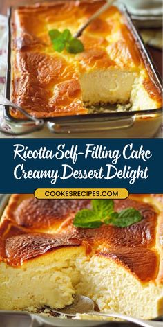 ricotta soft filling cake creamy dessert delight