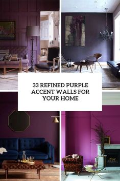 purple accent walls for your home