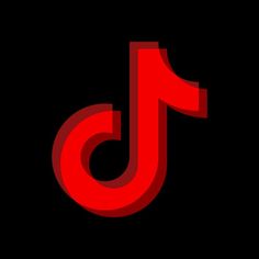 the letter j in red on a black background