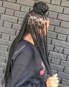 Box Braids with Triangle Parting Box Braids Triangle Parts, Braids Triangle Parts, Triangle Part Box Braids, Purple Box Braids, Burgundy Box Braids, Red Box Braids, Corn Rows