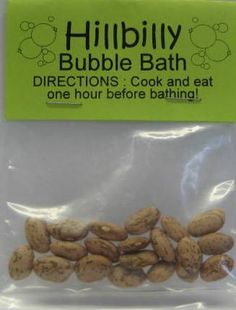 a bag of bubble bath with peanuts in it