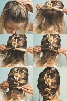 easy hairstyles for shoulder length hair 18 quick and simple updo hairstyles for medium hair popular haircuts Updo Casual, Easy Updos For Medium Hair, Hairstyles Simple, Simple Updo, Easy Updo Hairstyles, Hair Knot, Up Dos For Medium Hair, Fishtail Braid