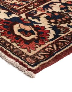 Handmade Gharajeh Red Rug. 6' 9 x 10' 1 Rectangle. Perfect for Office, Living Room, Bedroom, Dining Room. Contains Colors: Red, Red, Cream, Blue, Brown, Pink, Grey. Styles: tribal, persian Office Living Room, Red Rug, Red Rugs, Pink Grey, Blue Brown, Living Room Bedroom, Persian, Wool Rug, Room Bedroom