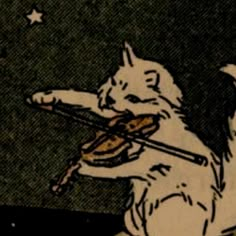 an image of a cat playing the violin