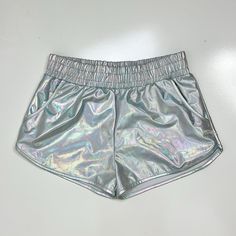 Silver Metallic Shorts Perfect For Special Events! Sorority, Spirit Week Etc! Metallic Shine! Size Small Never Worn Has Pockets New With Tags Sorority Spirit Week, Silver Metallic Shorts, Cowgirl Halloween, Space Cowgirl, Rave Music, Metallic Shorts, Silver Shorts, Spirit Week, Sorority