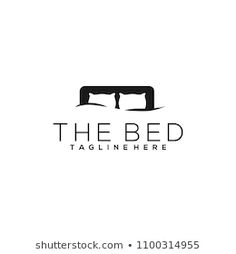 the bed logo is shown in black and white