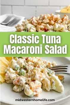 this classic tuna macaroni salad is the perfect side dish for any meal