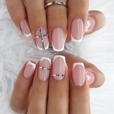 Square Gel Nails, Rounded Acrylic Nails, Natural Gel Nails, Natural Acrylic Nails, Nails Opi, Square Nail Designs, Short Square Nails, White Nail Designs