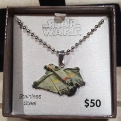 Star Wars Necklace Ghost Ship Stainless Steel New In Box Star Wars Necklace, Star Wars Accessories, Ghost Ship, Mens Accessories Jewelry, Ghost, Star Wars, Mens Accessories, Stainless Steel, Stars