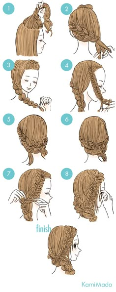 Very Easy Hairstyles, Cute Simple Hairstyles, Easy Hairstyle, Elegant Hairstyles, Hair Dos, Diy Hairstyles, Pretty Hairstyles, Up Hairstyles