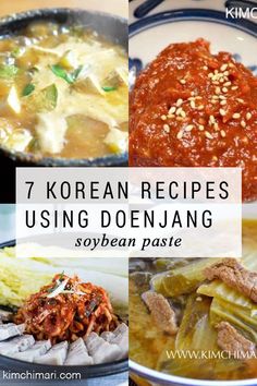 korean cuisine with the title 7 korean recipes using dongnang soybean paste