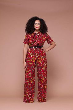 Stylish Ankara Jumpsuits Kitenge Jumpsuit, Ankara 2 Piece, African Crop Top, Jumpsuit Ankara, Ankara Jumpsuit Styles, Pants And Top Set, African Jumpsuit