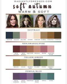 Color Palette Capsule Wardrobe, Radiantly Dressed, Picturesque Landscape, Deep Autumn