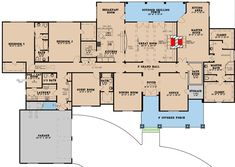 this is the first floor plan for these luxury home plans, which include two master suites and