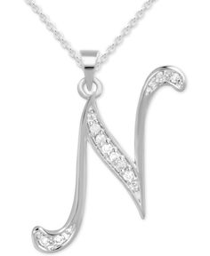 in stock Insial N, N Initial, Initial N, Initial Pendant Necklace, Initial Pendant, Silver Necklaces, Song Lyrics, Diamond Necklace, Silver Bracelet