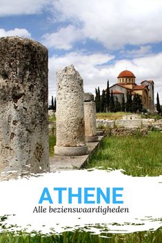 an image of the front cover of a book with columns and buildings in the background