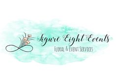 the logo for figure eight events, a floral and event services business that has been designed to