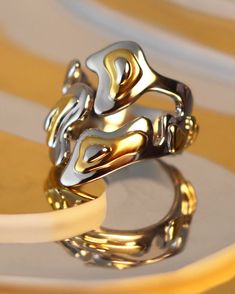 ISLANDS RING – Austin James Smith Signature Logo Design, James Smith, Ring Sizes, Top Design, Size 10 Rings, Open Top, Signature Logo, Gold Plating, Tops Designs