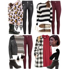 Aria Montgomery inspired winter travel outfit ideas by liarsstyle on Polyvore featuring Forever 21, H&M, River Island, Monki, American Eagle Outfitters, Soda, Nature Breeze, Nadri, New Look and school Aria Montgomery Inspired Outfits, Riverdale Outfits, Travel Outfit Ideas, Styled Outfits