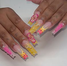 Glamour Nails, Colored Acrylic, Stiletto Nails Designs, Nail Sets