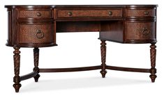 American Home Furniture | Hooker Furniture - Charleston Kidney Writing Desk Colonial Design, Dutch Colonial, Formal Dining Tables, Lantern Wall, Counter Height Table, Set Decor, Dining Sets Modern, Leather Loveseat, Hooker Furniture