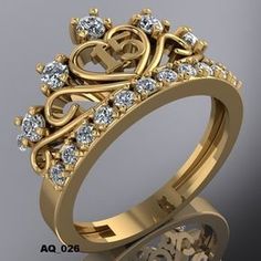 an image of a gold ring with diamonds on it and the word love written in the middle