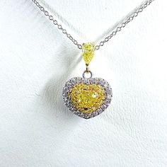 Art Deco Design 0.76 TCW Love Heart Pendant, Natural Fancy yellow Diamond With Chain 16'', 14k Two Tone Gold, Teardrop Pendant Diamond Diamond Cut Heart Pendant Necklace In Yellow Gold, Elegant Yellow Teardrop Pendant Jewelry, Valentine's Day Heart Pendant Yellow Gold Diamond Necklace, Valentine's Day Diamond Cut Heart Pendant Jewelry, Yellow Gold Diamond-cut Heart Pendant Necklace, Fancy Lights, Pendant Diamond