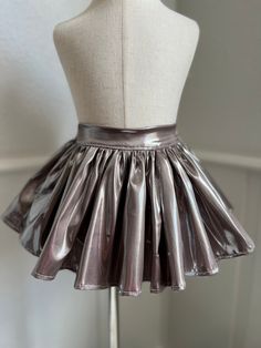 Metal Skirt, Silver Skirts, Starfire Costume, Frilly Skirt, Silver Skirt, Metallic Pleated Skirt, Toddler Skirt, Puffy Skirt, Metallic Skirt