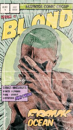 the front cover of a comic book with an image of a man covering his face