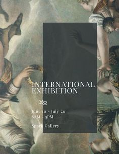 an advertisement for the international exhibition