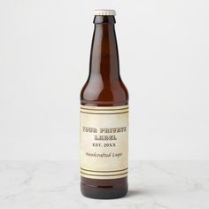 a bottle of beer sitting on top of a table