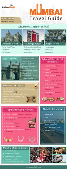 Mumbai Travel Guide Infographic Mumbai Tourist Places, Mumbai Places To Visit, Mumbai Itinerary, Mumbai Bucket List, Mumbai Places, Mumbai India Travel, Mumbai Travel Guide, Places To Visit In Mumbai, Places In Mumbai