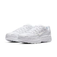 Nike P-6000 'White' White/White/Platinum Tint CD6404-100 Nike P6000, Lacrosse Uniform, Tennis Uniforms, Air Jordan 1 Women, Running Aesthetic, Softball Uniforms, Volleyball Uniforms, Softball Outfits, P 6000