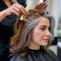 Gray Highlights for Brown Hair Over 50: Stylish Ways to Embrace Natural Elegance - DIGIDIA