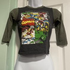 Marvel comics crop baby top! Captain America,... - Depop Marvel Crop Top, Marvel Outfits Woman, Marvel Outfits Inspired, Comic Clothes, Marvel Clothes, Superhero Shirt, Scene Outfits, Downtown Outfits