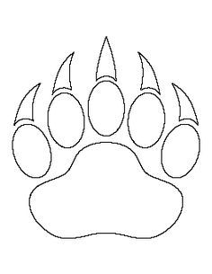 an animal's paw is shown in the shape of a bear's claw