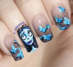 Home Clothing, Halloween Embroidery, Disney Nails, Halloween Nail Designs, Cute Nail Designs