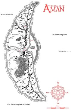 a Tolkien style map of Valinor and the surrounding lands, with additions of secondary locations to faithfully recreate the Undying Lands in a realistic manor.(made by NelmanBlack) Valinor Tolkien, Map Of Lord Of The Rings, Tolkien Style Map, Valinor Map, Lord Of The Ring Maps, Lord Of The Rings Map Middle Earth