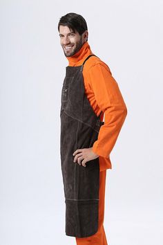 Description: This versatile welding apron is all about function meets fashion. Its anti-arc feature ensures utmost protection during welding to keep you safe and guarded. Committed to quality, the apron is made from premium cowhide that guarantees durability and resistance to wear and tear. The apron measures 58 cm x 91 cm x 107 cm x 63 cm, enough to provide full coverage for most individuals. It comes in three trendsetting colours - charcoal brown, primary, and golden yellow, giving you the freedom to pick one that best suits your style. One welding apron is included in the package. Welding Apron, Comfortable Pants, Gardening Outfit, Protective Clothing, Casual Office, St Michael, Best Buy, Charcoal Color, Pick One